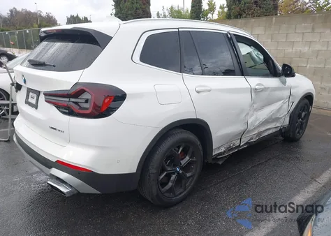 2023 BMW X3 Sdrive30I из США, поврежденный, VIN 5UX43DP00P9P98199